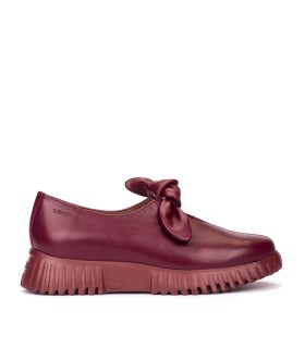 ZAPATOS EN PIEL CONFORT PARA MUJER WONDERS FLEXFLY 21 BURDEOS