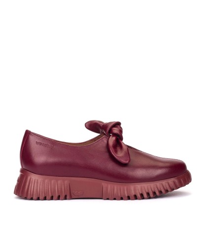ZAPATOS EN PIEL CONFORT PARA MUJER WONDERS FLEXFLY 21 BURDEOS