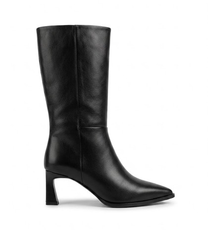 BOTA DE TACÓN MEDIO EN PIEL DESIREE KYRA 5 NEGRO
