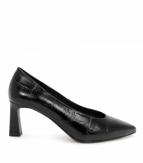 ZAPATO DE SALÓN EN PIEL GRABADA PARA MUJER DESIREE VIKY 3 NEGRO