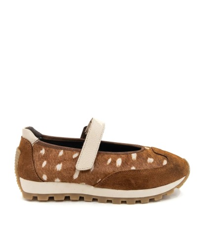 MERCEDITAS DE MUJER CON ANIMAL PRINT APLAUSO ELENA 03 CREMA