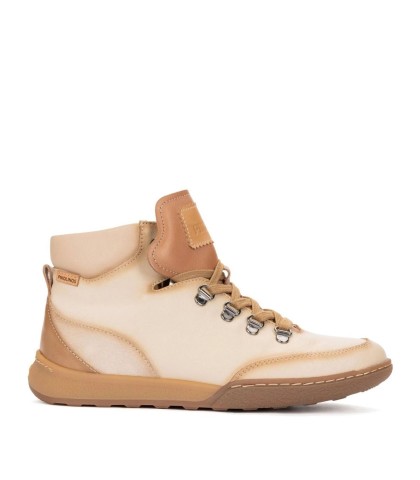 BOTINES DE PIEL CON CORDONES PARA UJER PIKOLINOS VIANA W7C-8582C1 BEIGE
