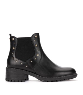 BOTIN CHELSEA CON ELÁSTICOS Y TACHAS PIKOLINOS MEDINA W0D-8532 NEGRO