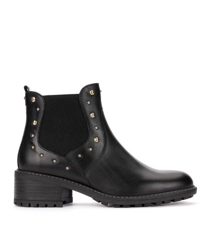 BOTIN CHELSEA CON ELÁSTICOS Y TACHAS PIKOLINOS MEDINA W0D-8532 NEGRO