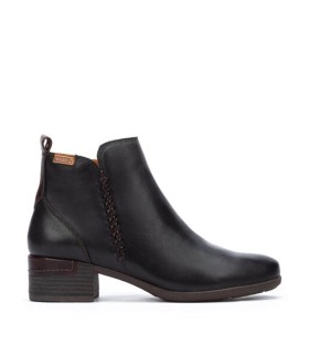 BOTINES NEGROS DE MUJER TACÓN CÓMODO PIKOLINOS MALAGA W6W-8950
