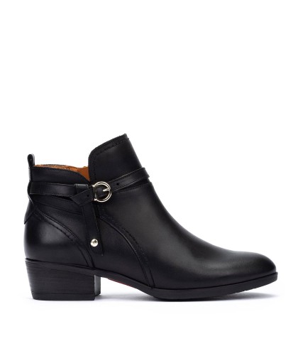 BOTÑIN DE TACÓN EN PIEL PARA MUJER PIKOLINOS DAROCA W1U-8901C1 NEGRO