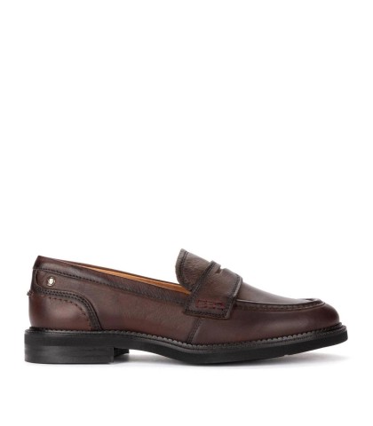 MOCASÍN DE PIEL CLÁSICO PARA MUJER PIKOLINOS DEVA W2L-3959 CAOBA