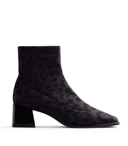 BOTINES ESTAMPADO ANIMAL ELÁSTICOS PARA MUJER GIOSEPPO 80794 NEGRO