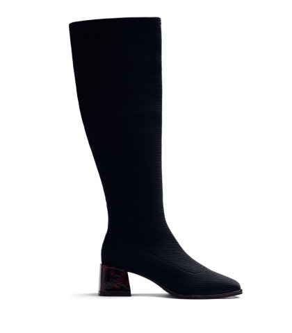 BOTA DE CAÑA ALTA ELÁSTICA PARA MUJER GIOSEPPO 80124 NEGRO
