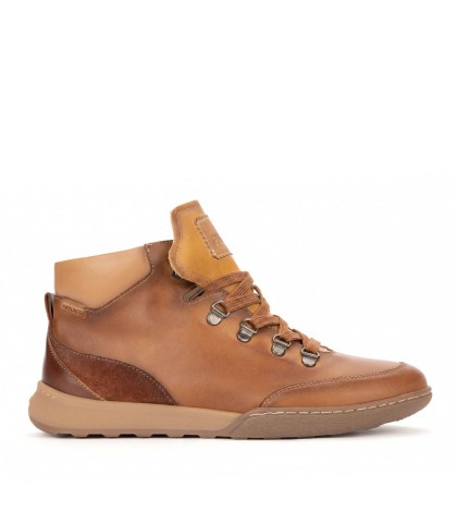 BOTÍN DEPORTIVO DE PIEL CON CORDONES PARA MUJER PIKOLINOS VIANA W7C-8582C1 CUERO