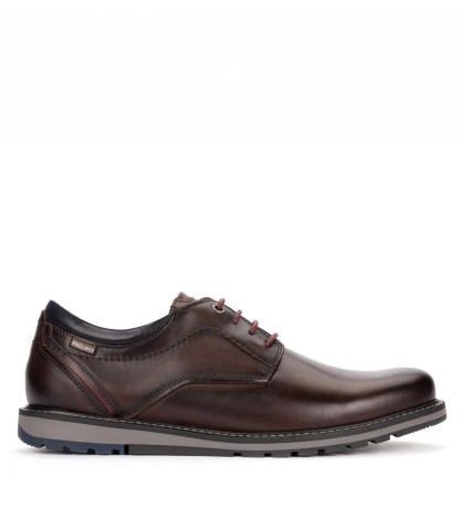 ZAPATOS DE PIEL CON CORDONES MARRÓN PIKOLINOS BERNA M8J-4331C1 MOKA