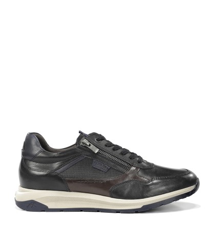 ZAPATILLAS URBANAS DE PIEL PARA HOMBRE FLUCHOS KARTER F2530 NEGRO