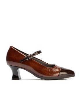 ZAPATO DE SALÓN CON HEBILLA PARA MUJER PITILLOS 11683 MARRON