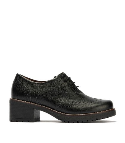 ZAPATO DE CORDONES ESTILO OXFORD EN PIEL NEGRO PITILLOS 20521