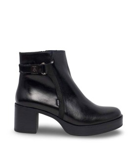BOTINES DE TACÓN EN PIEL PARA MUJER DORKING D9589-TONB NEGRO