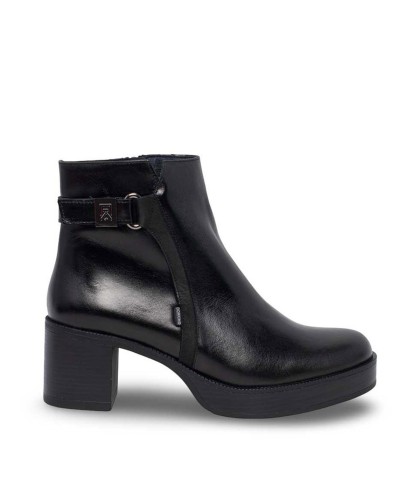 BOTINES DE TACÓN EN PIEL PARA MUJER DORKING D9589-TONB NEGRO