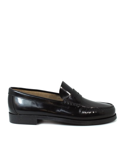 MOCASÍN CASTELLANO ELEGANTE DE PIEL KEEP HONEST DE CABALLERO 04747 NEGRO