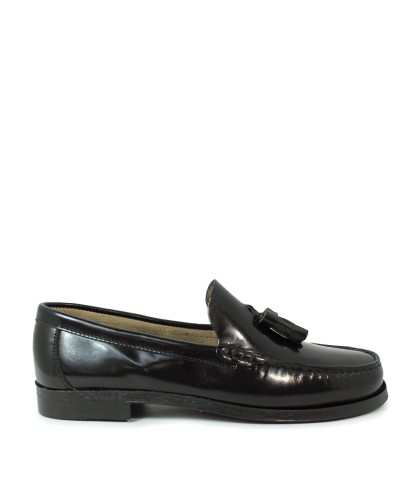 MOCASÍN CASTELLANO CON BORLA EN PIEL FLORENTIC KEEP HONEST 04746 NEGRO