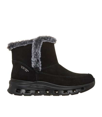 BOTINES DE PELO PARA MUJER SKECHERS Slip-ins: Glide-Step Pro Boot - Cozy Wish NEGRO