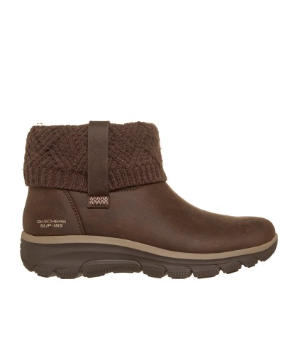 BOTÍN DE MUJER SKECHERS Slip-ins Relaxed Fit: Easy Going - Cozy Weather 4 MARRÓN