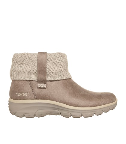 BOTINES DE MUJER SKECHERS Slip-ins Relaxed Fit: Easy Going - Cozy Weather 4 TAUPE