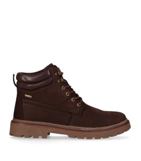 BOTA DE PIEL CON CORDONES PARA CABALLERO CHK10 RE MORELLA 02 MARRÓN