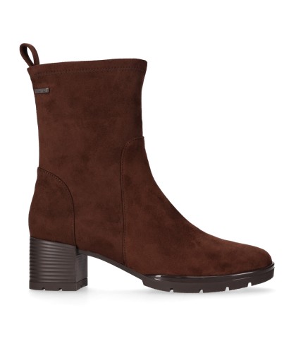 BOTINES TEJIDO DE TACÓN CHIKA10 ABEDUL 03 MARRÓN