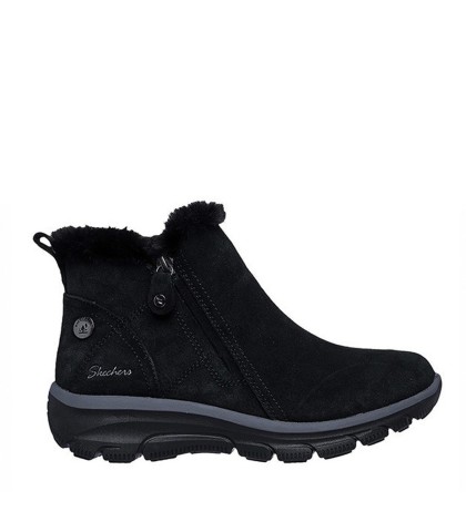 BOTINES DE MUJER SKECHERS Waterproof Relaxed Fit: Easy Going - High Zip 2 NEGRO