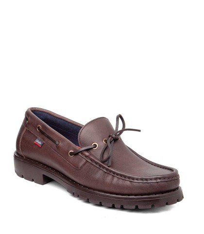 ZAPATO MOCASÍN NÁUTICO CALLAGHAN TANKE 66902 DE PIEL MARRÓN PARA HOMBRE