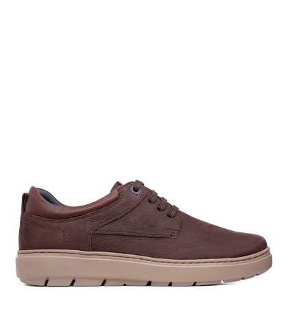 ZAPATO CASUAL CALLAGHAN 60607 ADAPTABLE EN PIEL MARRÓN CON CORDONES PARA HOMBRE