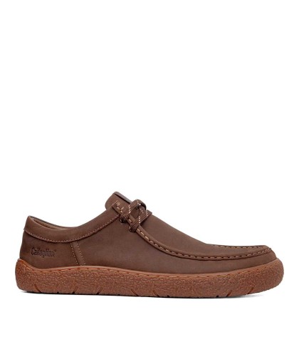 ZAPATO BAREFOOT CON CORDONES EN PIEL CALLAGHAN 67951 TERRA B MARRÓN