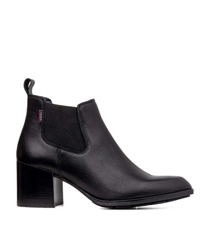 BOTINES DE PIEL CON TACÓN DE MUJER CALLAGHAN 37000 | SPIRAL NEGRO