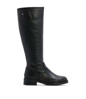 BOTA DE CAÑA ALTA EN PIEL NEGRA PORRONET 4811 LAURA