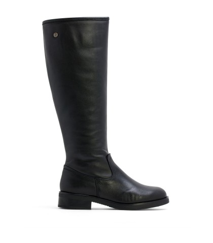 BOTA DE CAÑA ALTA EN PIEL NEGRA PORRONET 4811 LAURA