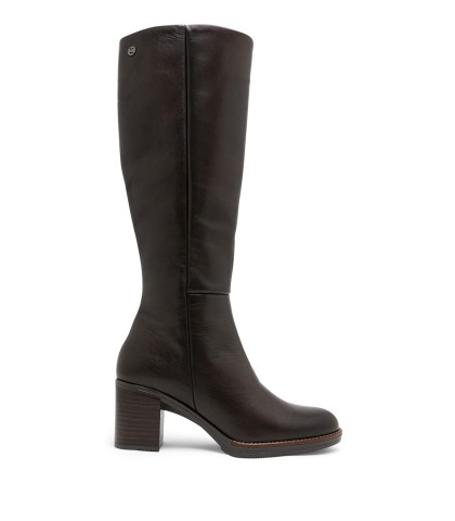 BOTAS DE PIEL DE TACÓN PARA MUJER PORRONET TRIANA 4882 MOKA