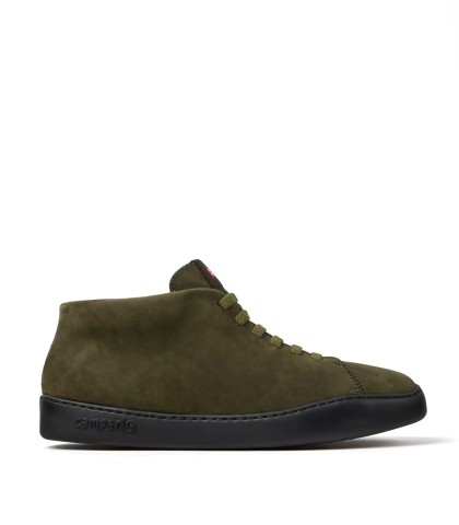 ZAPATILLAS DE NOBUK VERDES PARA HOMBRE PEU TOURING K300305-028 CON CORDONES ELÁSTICOS