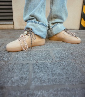 ZAPATILLAS DEPORTIVAS DE MUJER MALMO EN SERRAJE CON DOBLE CORDÓN