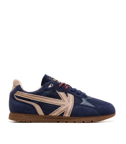 ZAPATILLAS KAOTIKO SEATTLE DK NAVY EN SERRAJE AZUL OSCURO CON SUELA CARAMELO