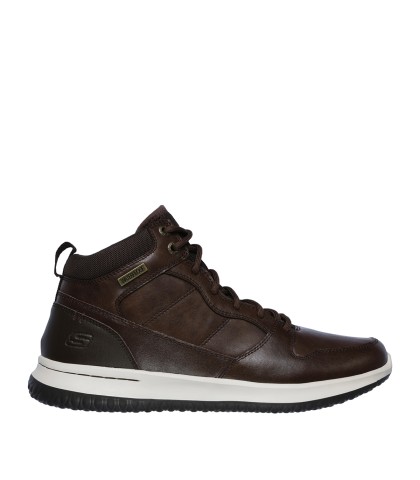 BOTA CASUAL MARRÓN SKECHERS DELSON SELECTO: PROTECCIÓN HIDRÓFUGA Y MÁXIMO BIENESTAR