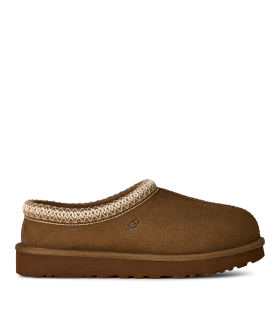 ZUECOS TASMAN II DE MUJER EN SERRAJE CON DETALLE TRENZADO Y PIEL DE OVEJA CHESTNUT