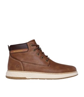 BOTA DE CORDONES SKECHERS Waterproof Relaxed Fit: Garlan - Deno MARRÓN
