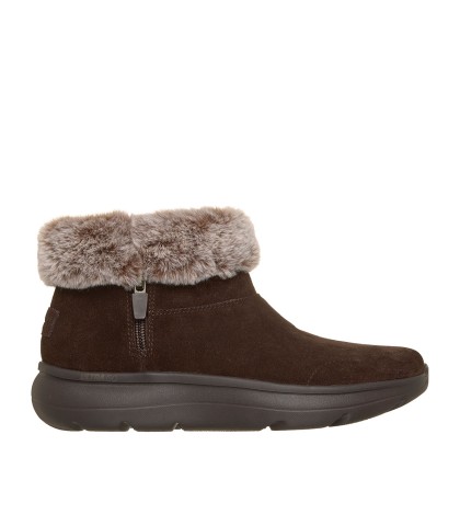 BOTA CON PELO MUJER SKECHERS ON THE GO ENCORE SNOW CAPPED MARRÓN