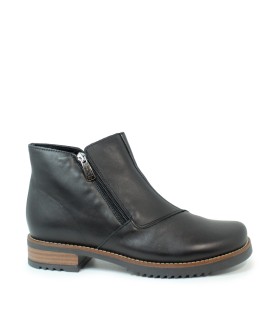 BOTÍN PLANO CON CREMALLERA LATERAL VALERIA´S 2300 NEGRO