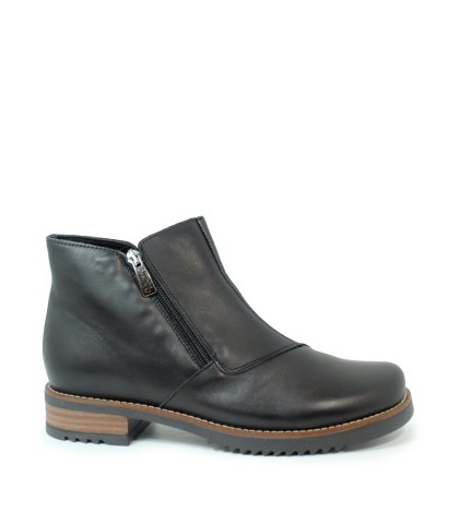 BOTÍN PLANO CON CREMALLERA LATERAL VALERIA´S 2300 NEGRO