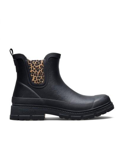 BOTA DE AGUA VERBENAS LUA FUR SMOOTH COMBI ANIMAL PARA MUJER BLACK/SAND LEO