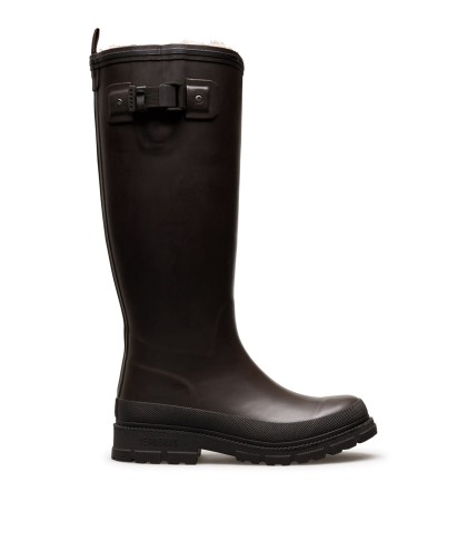 BOTA DE AGUA VERBENAS PARA MUJER LILI FUR SMOOTH BROWN BLACK