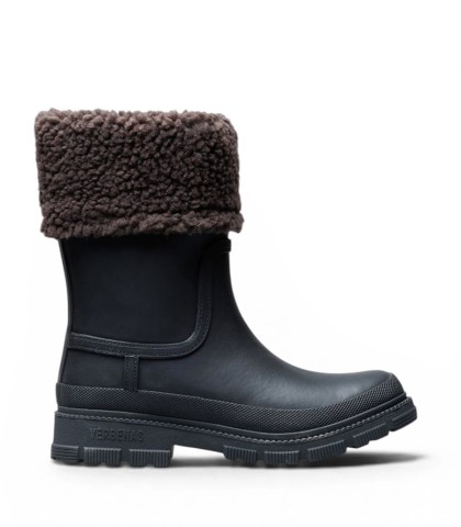 BOTA DE AGUA PARA MUJER VERBENAS LEVIA SMOOTH MOLLY BLACK/ANTRACITA