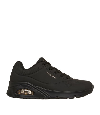 ZAPATILLAS CON CAMARA DE AIRE UNO - Stand on Air 73690 SKECHERS NEGRO
