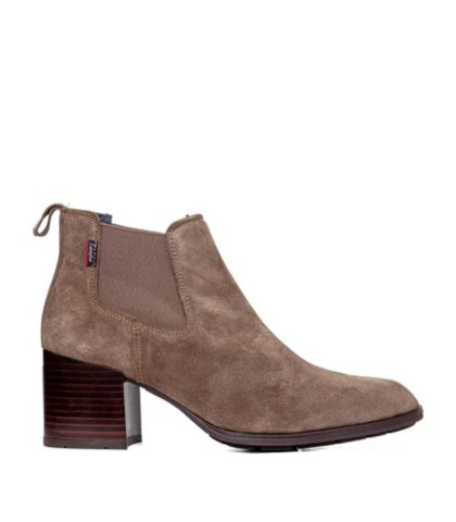 BOTINES DE PIEL CON TACÓN DE MUJER CALLAGHAN 37000 | SPIRAL MARRÓN