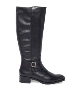 BOTAS DE TACÓN BAJO CON CAÑA ALTA WONDERS D-1802 NEGRO